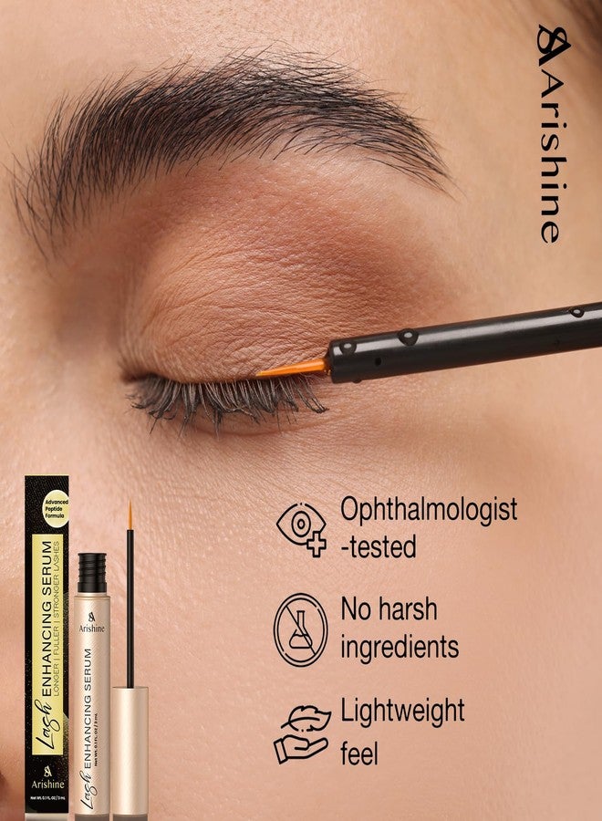 أريشاين سيروم لنمو الرموش، سيروم للرموش والحواجب: مُعزز ببتيدي للرموش والحواجب لرموش وحواجب أكثر كثافة وطولاً - جينسنغ وأحماض أمينية - 3 مل - Image 5